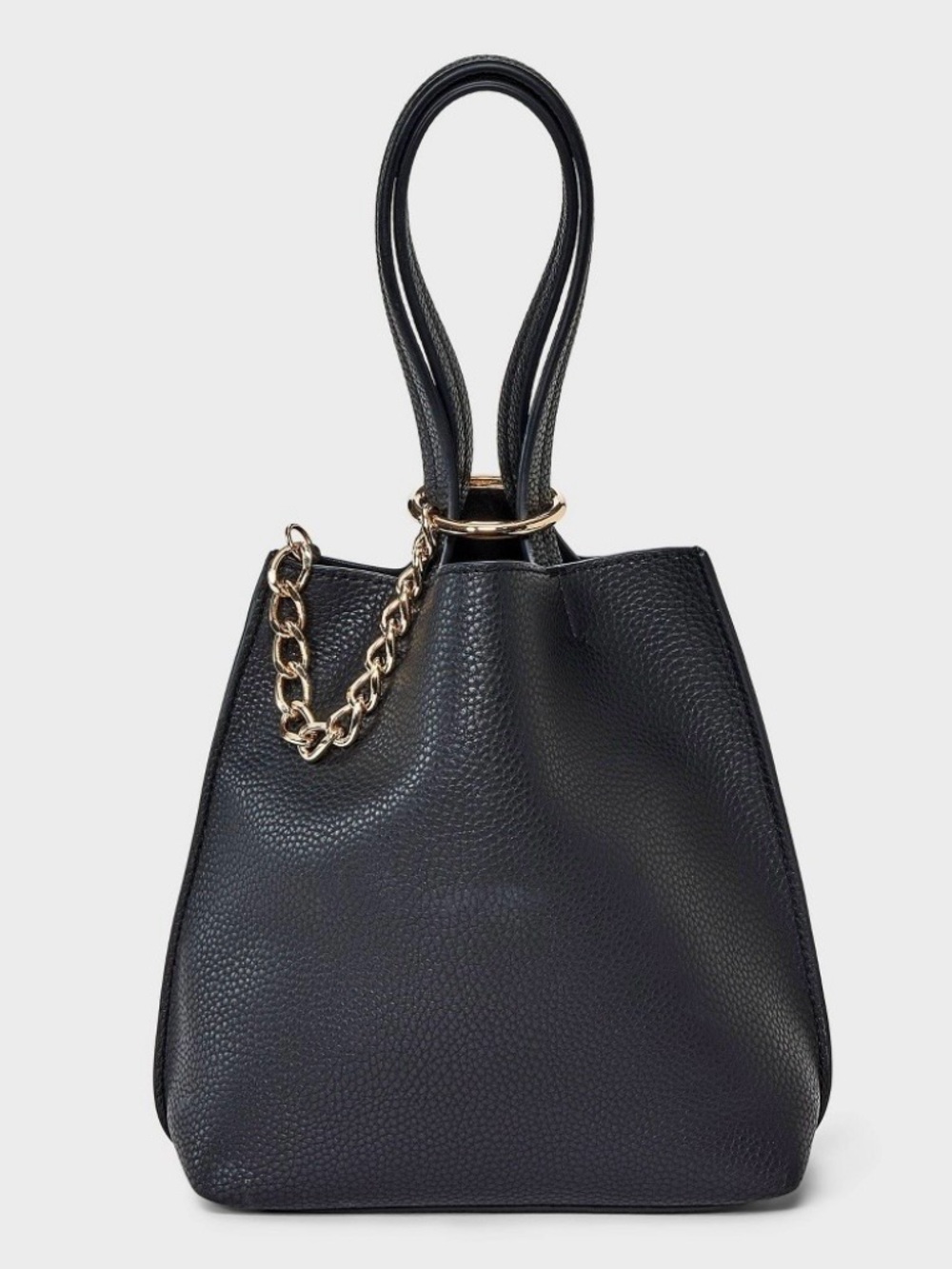 Gathered Pochette Handbag - a New Day™ Black